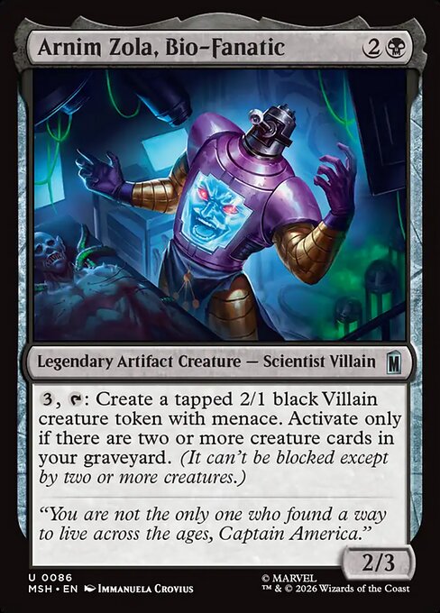 Arnim Zola, Bio-Fanatic